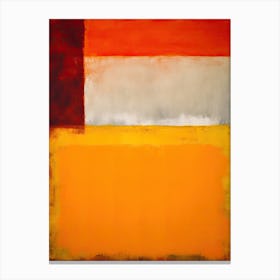 Orange Tones Abstract Rothko Quote 3 Canvas Print