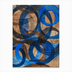 Blue Circles 11 Canvas Print