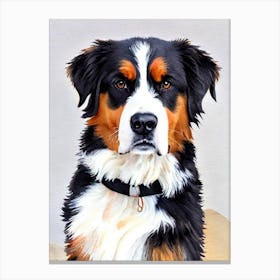 Bernese Mountain Dog Watercolour dog Canvas Print