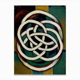 Celtic Knot Symbol Abstract Painting Canvas Print