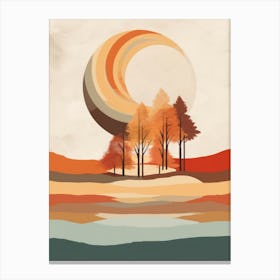 Autumn , Fall, Landscape, Inspired By National Park in the USA, Lake, Great Lakes, Boho, Beach, Minimalist Canvas Print, Travel Poster, Autumn Decor, Fall Decor 28 Canvas Print