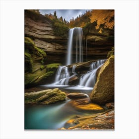 Waterfalls In The Fall Canvas Print