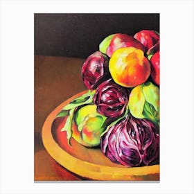 Radicchio 3 Cezanne Style vegetable Canvas Print