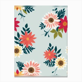 Floral Pattern 1 Canvas Print