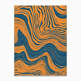 Abstract Wavy Pattern 12 Canvas Print