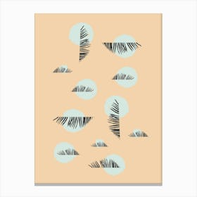 Abstract Palms Canvas Print