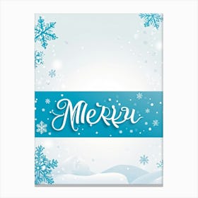 A Festive Greeting Design Winter Themed Typography Converges On A Celebratory Header Decorated Wit (5) Canvas Print