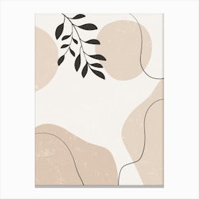 Abstract Tropical Leaves 15 Canvas Print