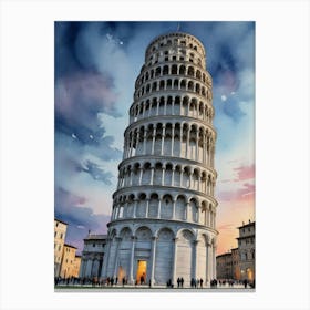 Leaning Tower Of Pisa Italy Canvas Print