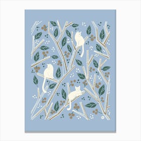 My Cozy Place [pale blue] Canvas Print