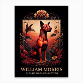 William Morris Classic Dogs Collection Canvas Print