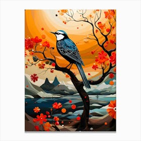 Bird In A Tree Canvas Print