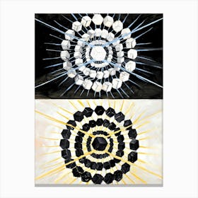 Hilma Af Klint Black And White Abstract Painting Canvas Print