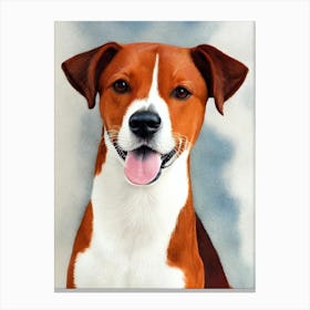 Basenji 3 Watercolour dog Canvas Print