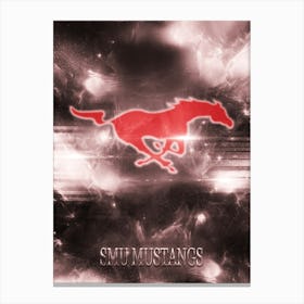 Smu Mustangs Canvas Print