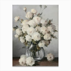 White Roses Canvas Print