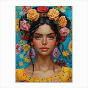 Mexican Girl Canvas Print