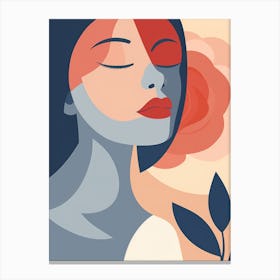 Woman'S Face 31 Canvas Print