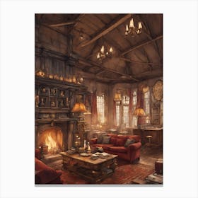 Harry Potter Living Room 4 Canvas Print