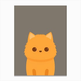 Orange Cat 9 Canvas Print