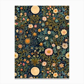 William Morris Moonflowers Canvas Print