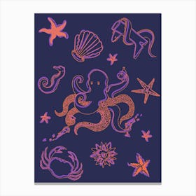 Octopus Big Canvas Print