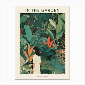 In The Garden Poster Wave Hill Garden Usa 4 Canvas Print