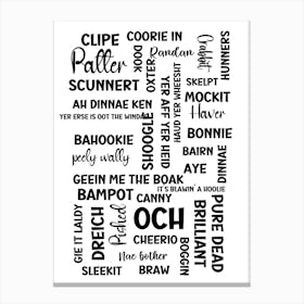 Blawin a hoolie Canvas Print