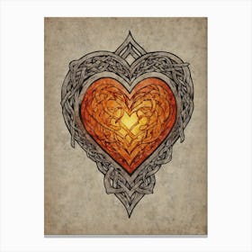 Celtic Heart 2 Canvas Print