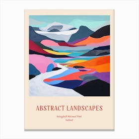 Colourful Abstract Vatnajkull National Park Iceland 2 Poster Canvas Print