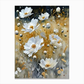 White Cosmos 2 Canvas Print