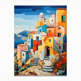 Greece Village Canvas Print