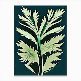 Caraway Leaf Vibrant Inspired Canvas Print