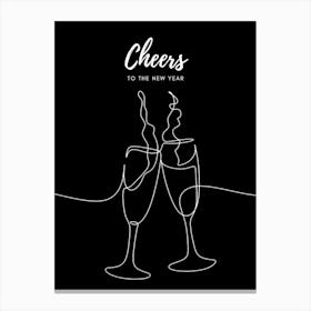 Cheers To The New Year Canvas Print