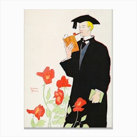 Man In Academic Dress (1895), Edward Penfield Canvas Print