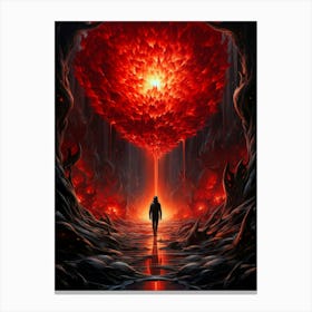 Heart Of Fire Canvas Print