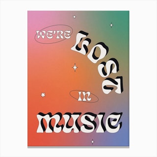 Lost In Music Canvas Print