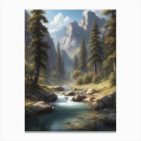 Mountain Stream 3 Canvas Print