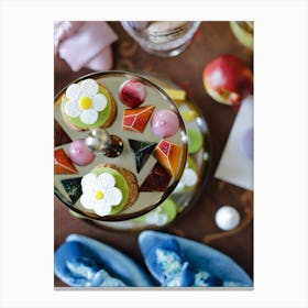 Tea Party Desserts Canvas Print