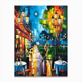 Night In Paris Canvas Print