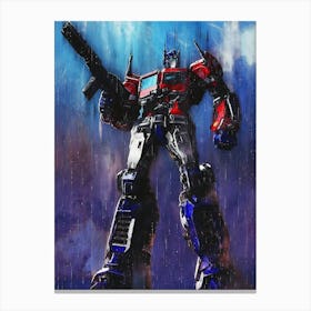 Optimus Prime Transformer Canvas Print