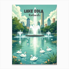 Lake Eola Orlando 1 Canvas Print