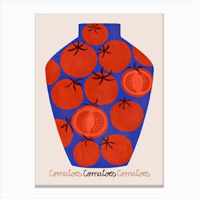 Canned tomato Canvas Print