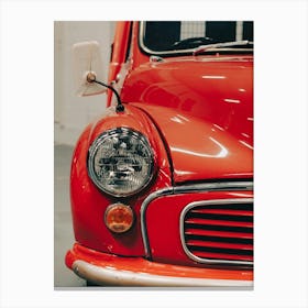 Vintage Red Car Canvas Print