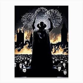 V For Vendetta movie Canvas Print