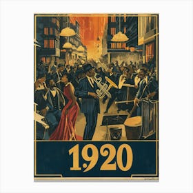 Aihrgdesign A Vintage Art Poster Celebrating The Harlem Renai 071078d4 Dba3 451a 8341 5cf30cd1f284 3 Canvas Print