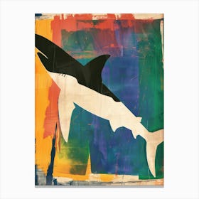 Shark 3 Cut Out Collage Canvas Print