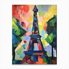 Eiffel Tower Paris Matisse Style  Canvas Print