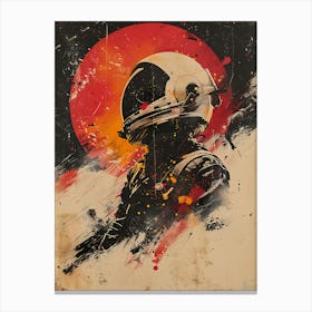 Beautiful Retro Astronaut 3 Canvas Print