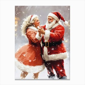 Santa Dance 1 Canvas Print